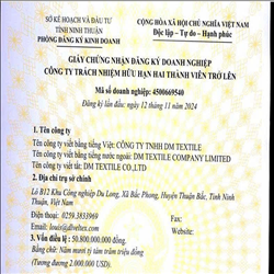 CÔNG TY TNHH DM TEXTILE